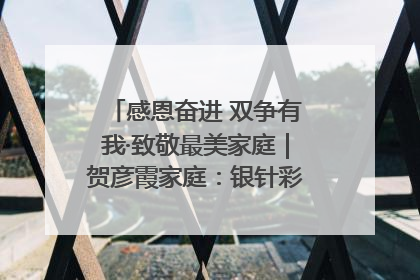 感恩奋进 双争有我·致敬最美家庭｜贺彦霞家庭：银针彩线绣出好日子