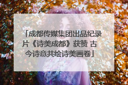 成都传媒集团出品纪录片《诗美成都》获赞 古今诗意共绘诗美画卷