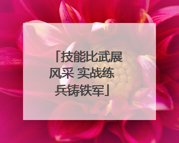技能比武展风采 实战练兵铸铁军