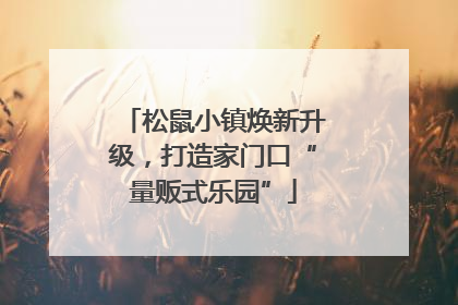 松鼠小镇焕新升级，打造家门口“量贩式乐园”