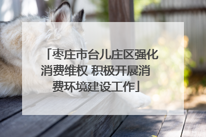 枣庄市台儿庄区强化消费维权 积极开展消费环境建设工作