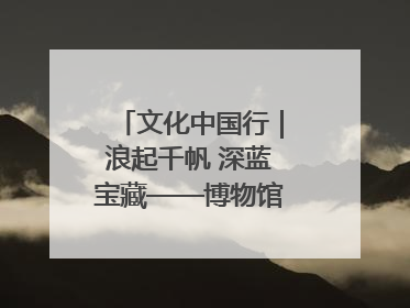 文化中国行｜浪起千帆 深蓝宝藏——博物馆里的海丝遗珍