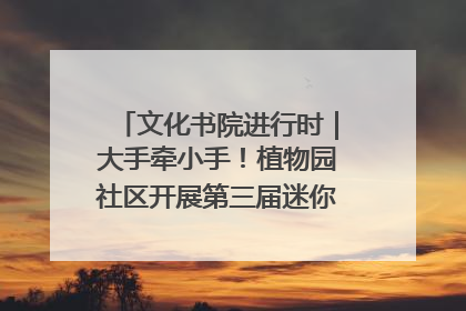 文化书院进行时｜大手牵小手！植物园社区开展第三届迷你马拉松活动