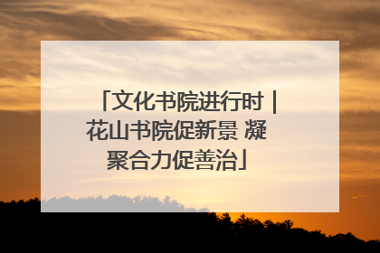 文化书院进行时｜花山书院促新景 凝聚合力促善治
