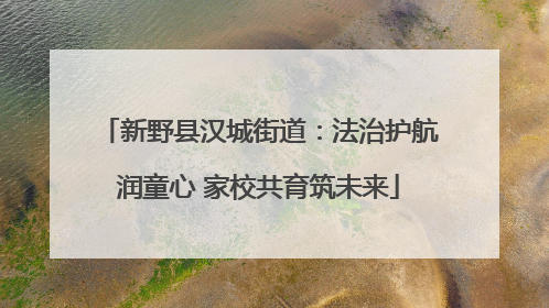 新野县汉城街道：法治护航润童心 家校共育筑未来
