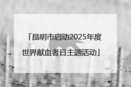 昆明市启动2025年度世界献血者日主题活动