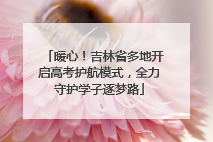 暖心！吉林省多地开启高考护航模式，全力守护学子逐梦路