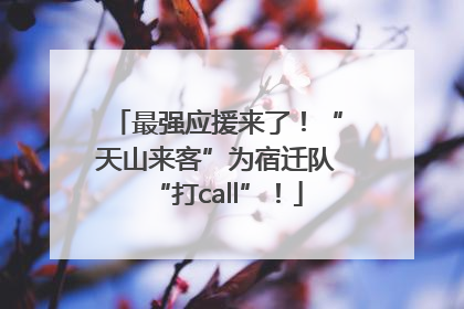 最强应援来了！“天山来客”为宿迁队“打call”！