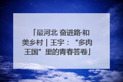 最河北 奋进路·和美乡村｜王宇：“多肉王国”里的青春答卷