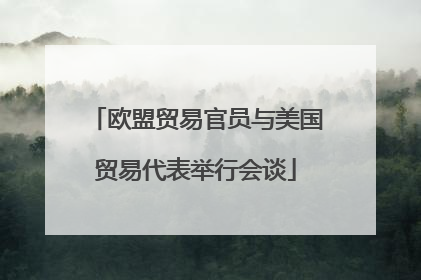 欧盟贸易官员与美国贸易代表举行会谈