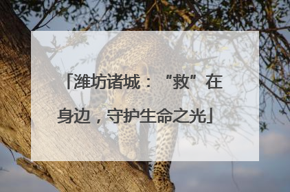 潍坊诸城：“救”在身边，守护生命之光