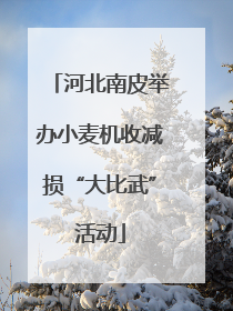 河北南皮举办小麦机收减损“大比武”活动