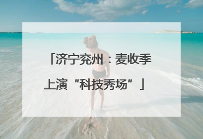 济宁兖州：麦收季上演“科技秀场”