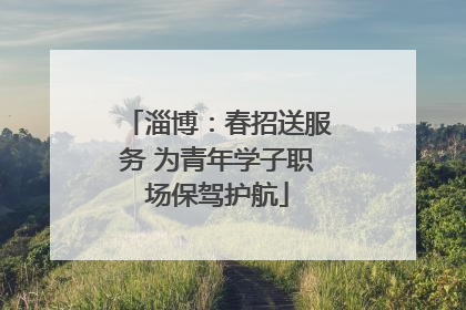 淄博：春招送服务 为青年学子职场保驾护航