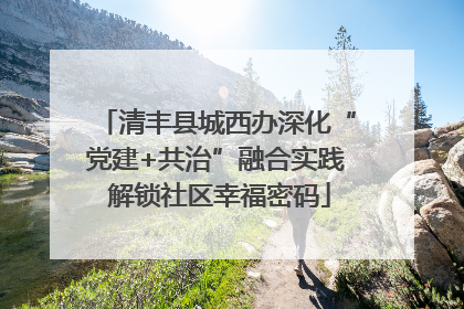 清丰县城西办深化“党建+共治”融合实践 解锁社区幸福密码