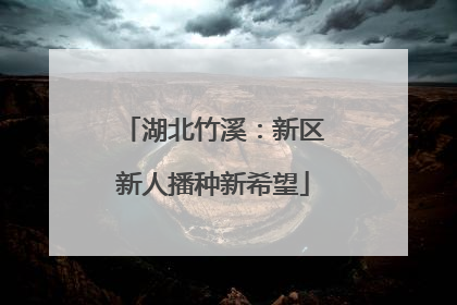 湖北竹溪：新区新人播种新希望