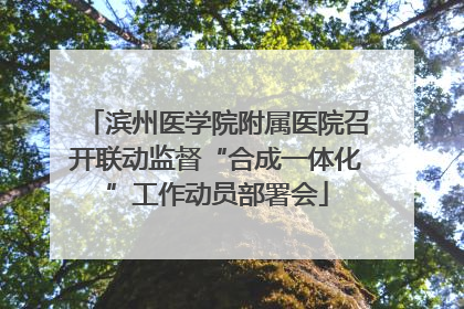 滨州医学院附属医院召开联动监督“合成一体化”工作动员部署会