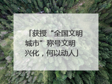 获授“全国文明城市”称号文明 兴化，何以动人