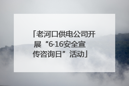 老河口供电公司开展“6·16安全宣传咨询日”活动