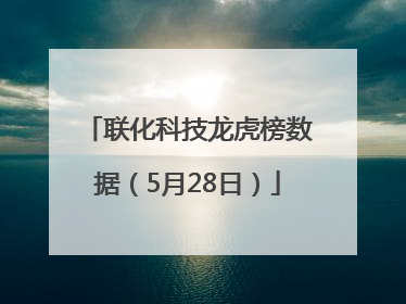 联化科技龙虎榜数据（5月28日）
