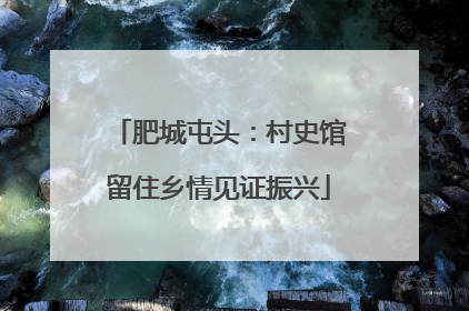 肥城屯头：村史馆留住乡情见证振兴