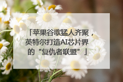 苹果谷歌猛人齐聚，英特尔打造AI芯片界的“复仇者联盟”