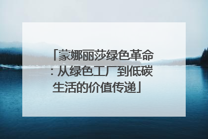 蒙娜丽莎绿色革命：从绿色工厂到低碳生活的价值传递