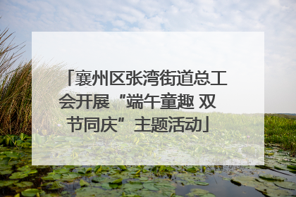 襄州区张湾街道总工会开展“端午童趣 双节同庆”主题活动
