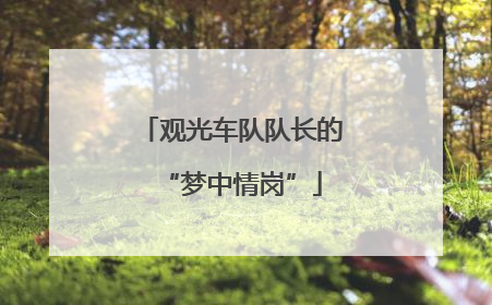 观光车队队长的“梦中情岗”