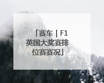 赛车｜F1英国大奖赛排位赛赛况