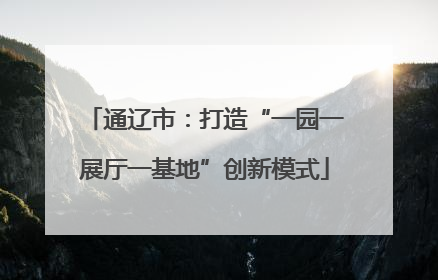 通辽市：打造“一园一展厅一基地”创新模式
