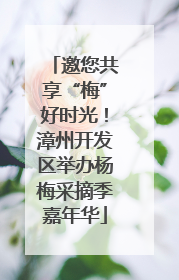 邀您共享“梅”好时光！漳州开发区举办杨梅采摘季嘉年华