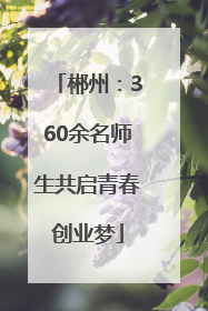 郴州：360余名师生共启青春创业梦