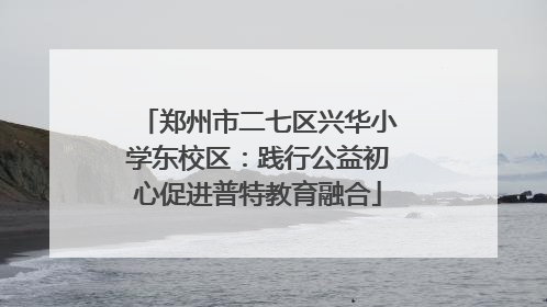 郑州市二七区兴华小学东校区：践行公益初心促进普特教育融合