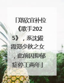 郑欣宜补位《歌手2025》，系沈殿霞郑少秋之女，此前因抑郁症停工两年