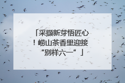 采撷新芽悟匠心！崂山茶香里迎接“别样六一”