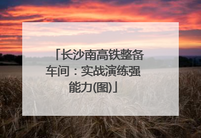 长沙南高铁整备车间：实战演练强能力(图)