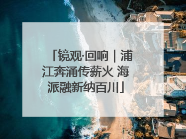 镜观·回响｜浦江奔涌传薪火 海派融新纳百川