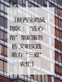 陕西宝鸡凤翔区：“连心角”架起服务桥 文明实践助力“三夏”农忙