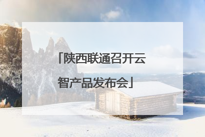 陕西联通召开云智产品发布会