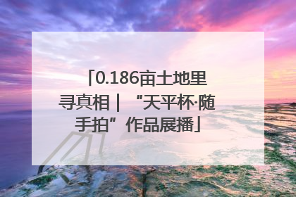 0.186亩土地里寻真相｜“天平杯·随手拍”作品展播