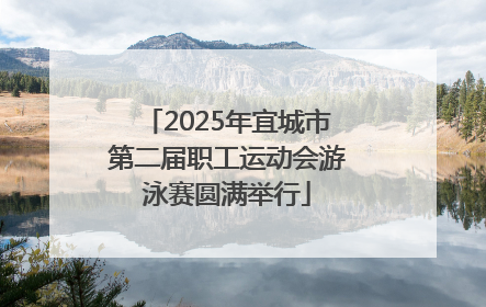 2025年宜城市第二届职工运动会游泳赛圆满举行