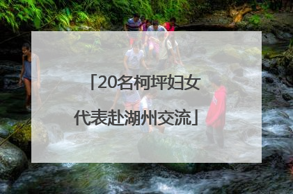 20名柯坪妇女代表赴湖州交流