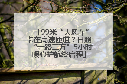 99米“大风车”卡在高速匝道？日照“一路三方”5小时暖心护航终启程