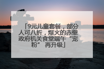 9元儿童套餐，部分人可八折，爆火的赤壁政府机关食堂端午“宠粉” 再升级