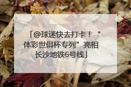 @球迷快去打卡！“体彩世俱杯专列”亮相长沙地铁6号线